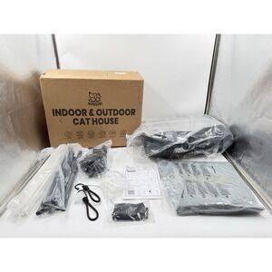 Apasiri Heated Cat House for Outdoor: Weatherproof Outside Cat Shelter,